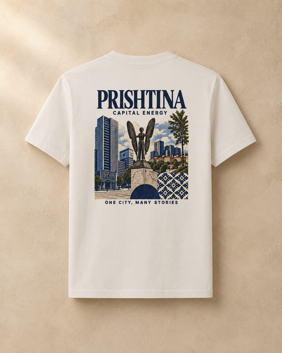 Prishtina Heritage Tee — Off White / XS