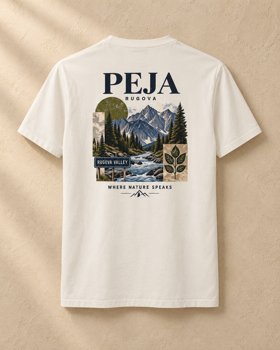 Peja Peaks Tee — Off White / XS