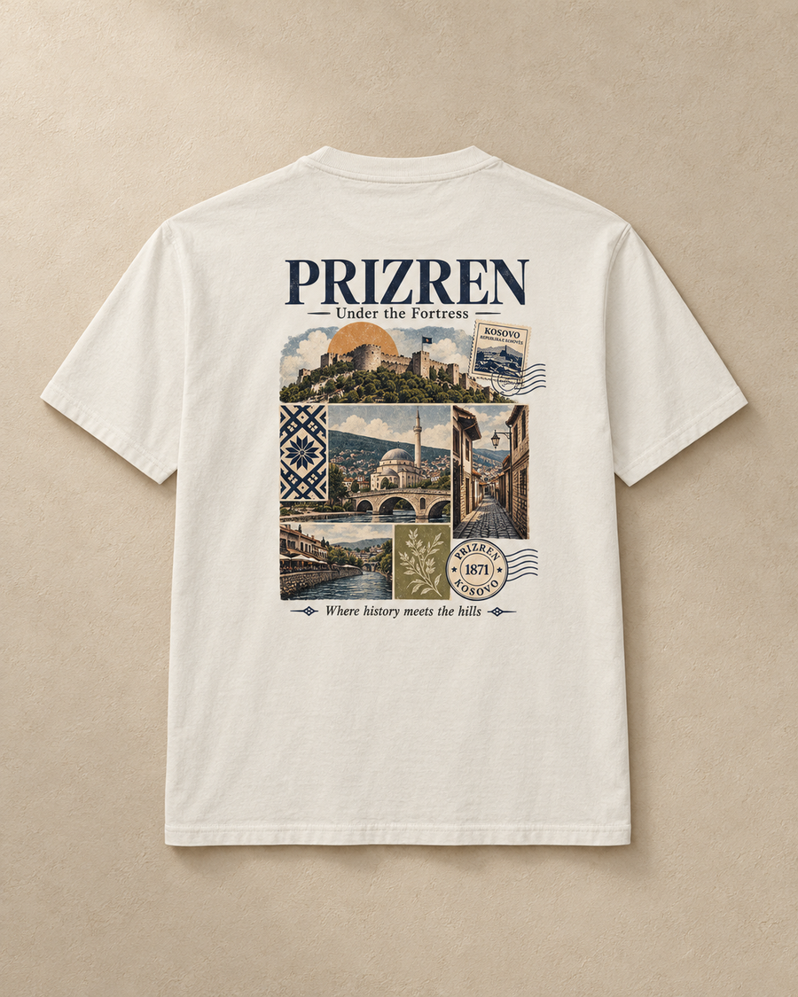 Prizren Heritage Tee — Off White / XS