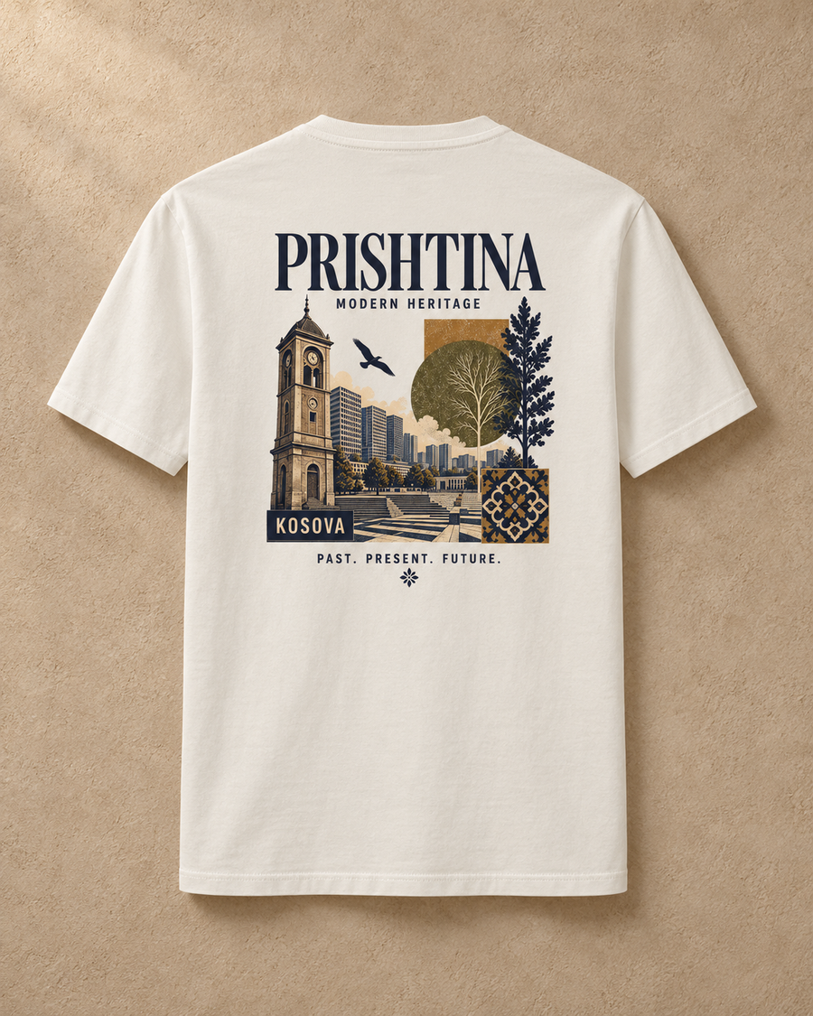 Prishtina Archive Tee — Off White / XS