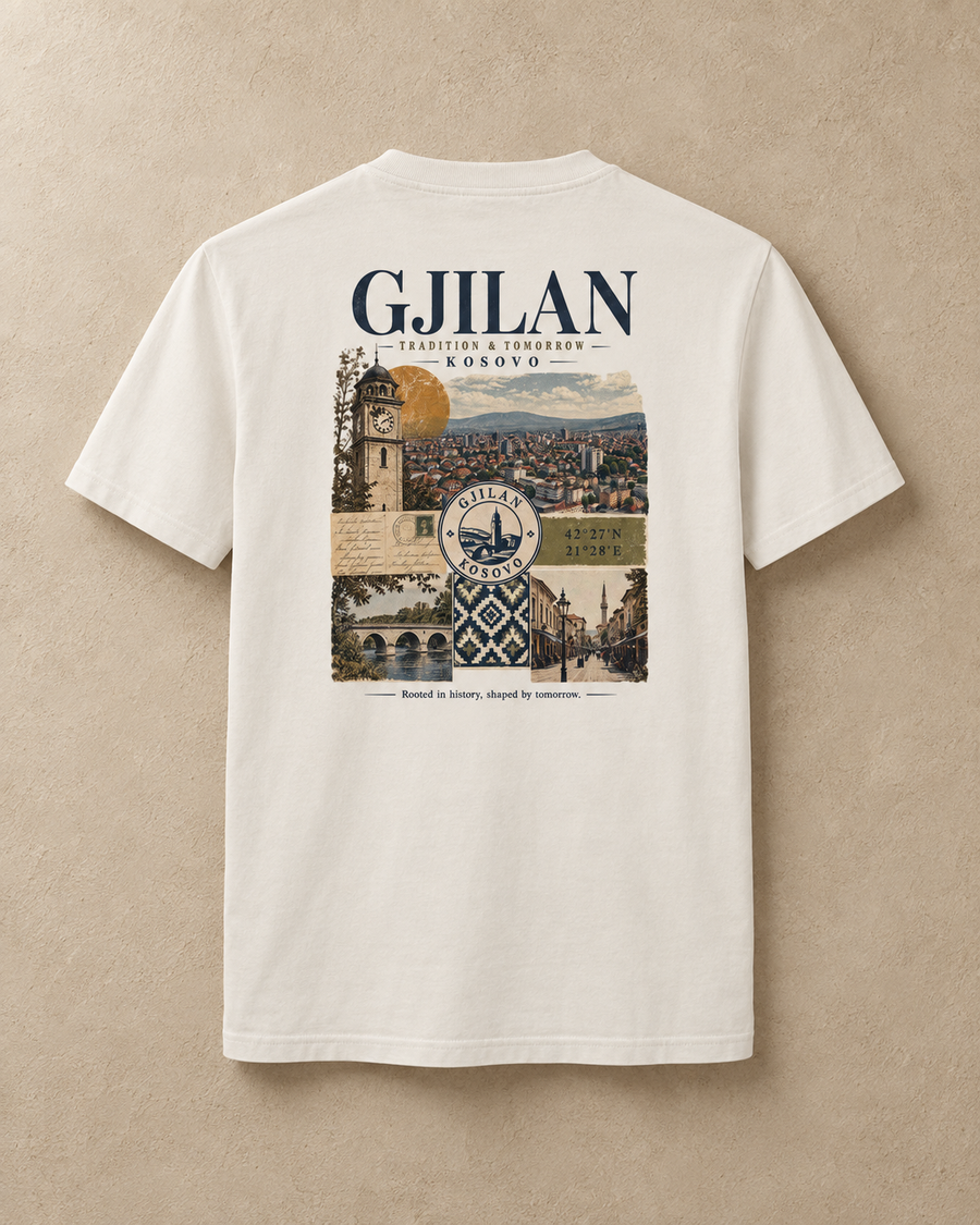 Gjilan Roots Tee — Off White / XS