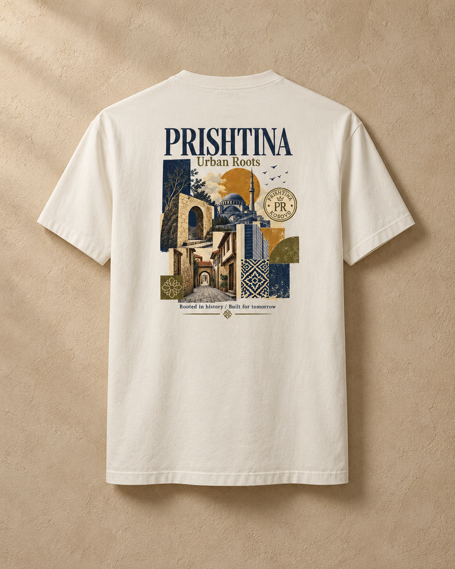 Prishtina Roots Tee — Off White / XS