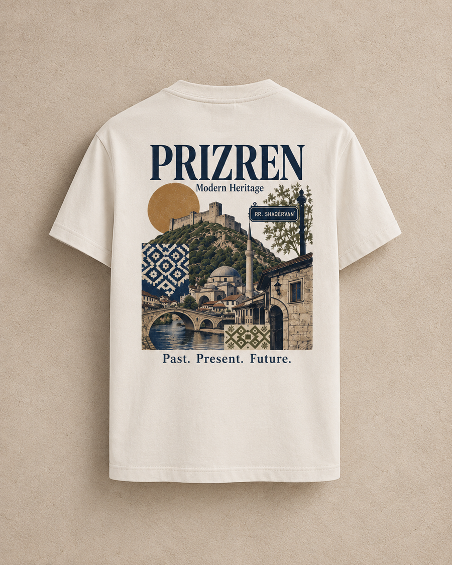 Prizren Archive Tee — Off White / XS