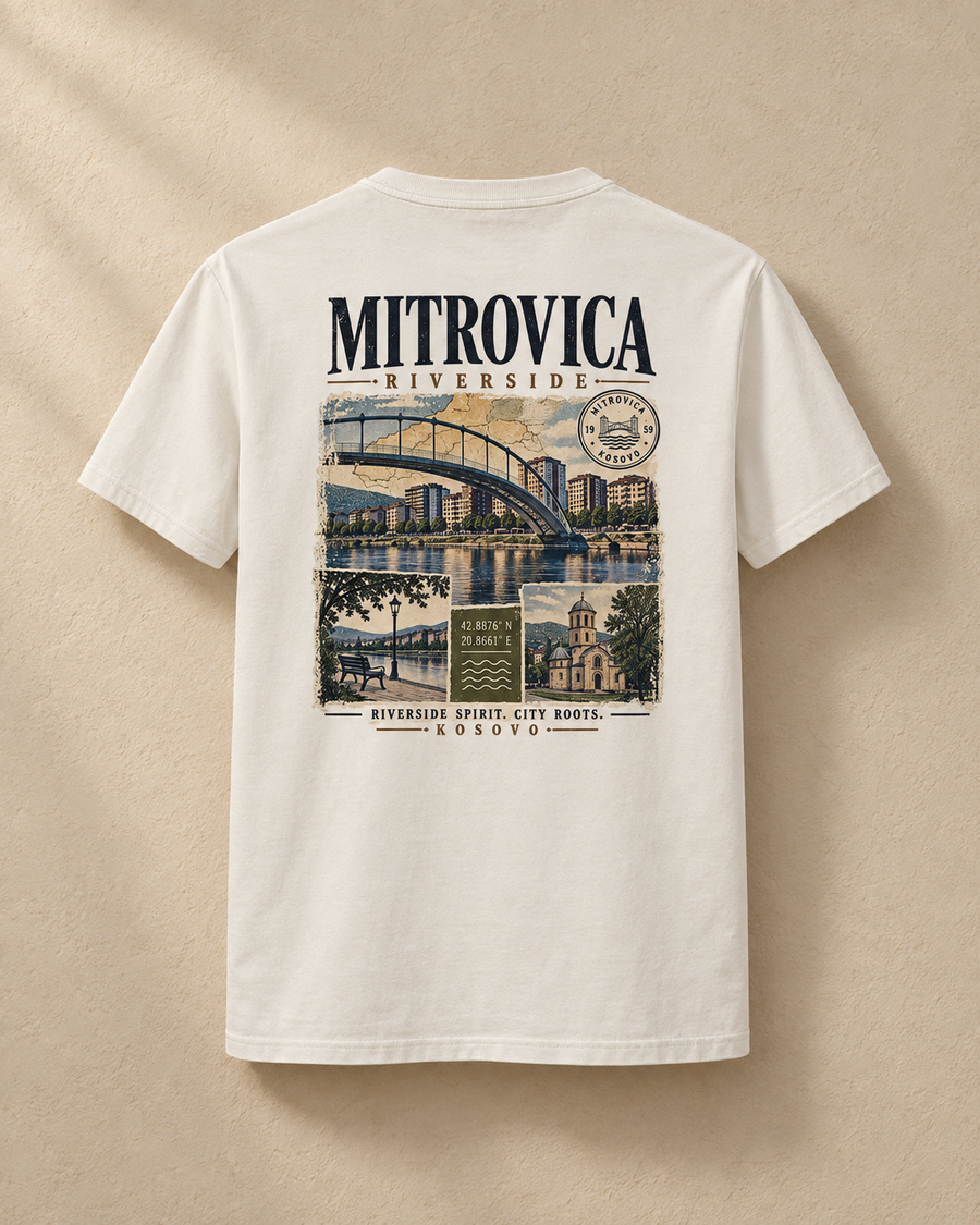 Mitrovica Heritage Tee — Off White / XS