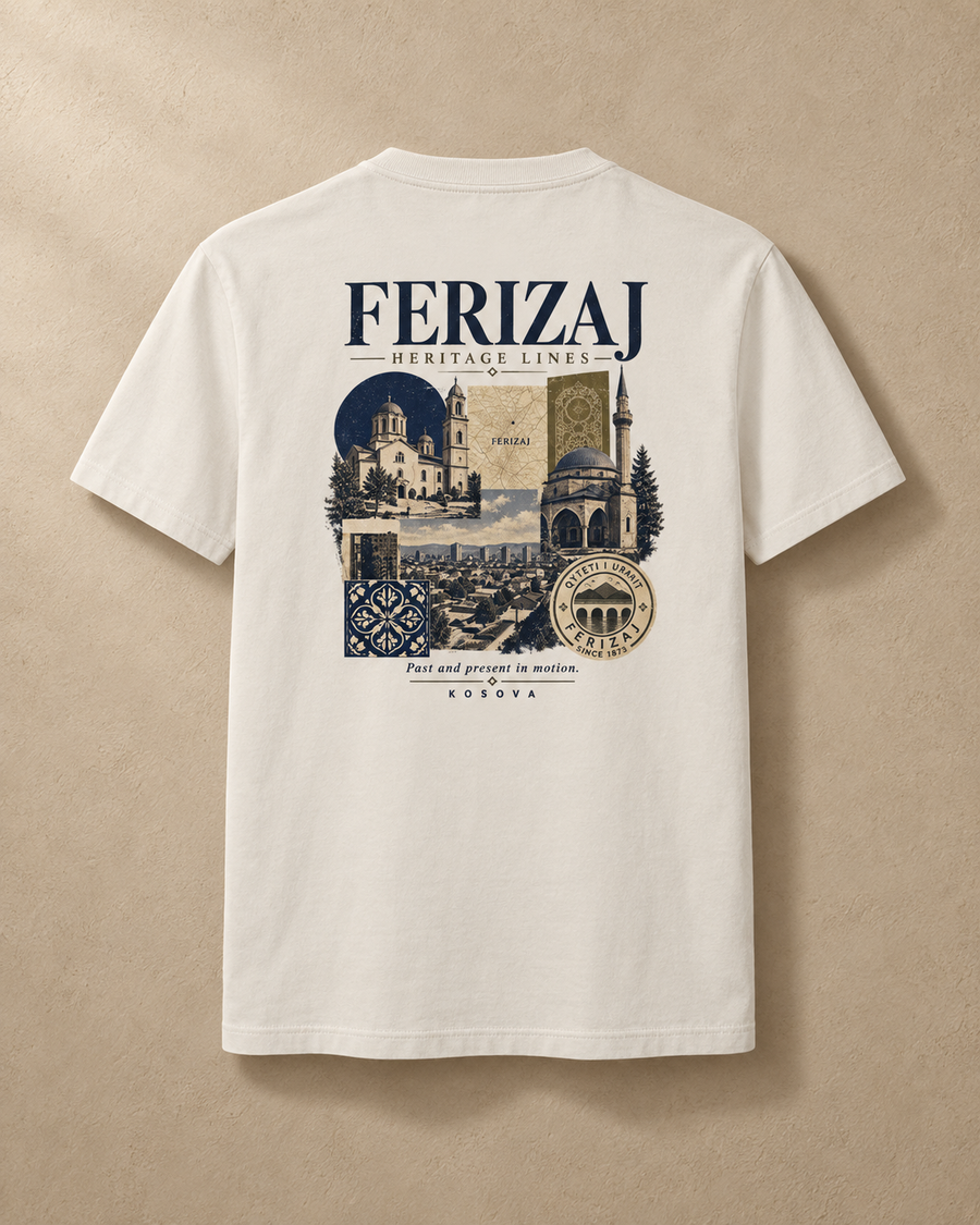 Ferizaj Archive Tee — Off White / XS