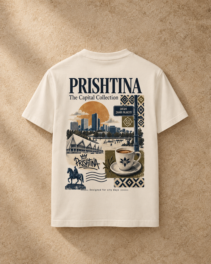 Prishtina Capital Tee — Off White / XS