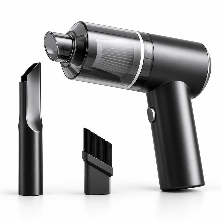 Cordless Handheld Vacuum for Car, Home & Desk — Black